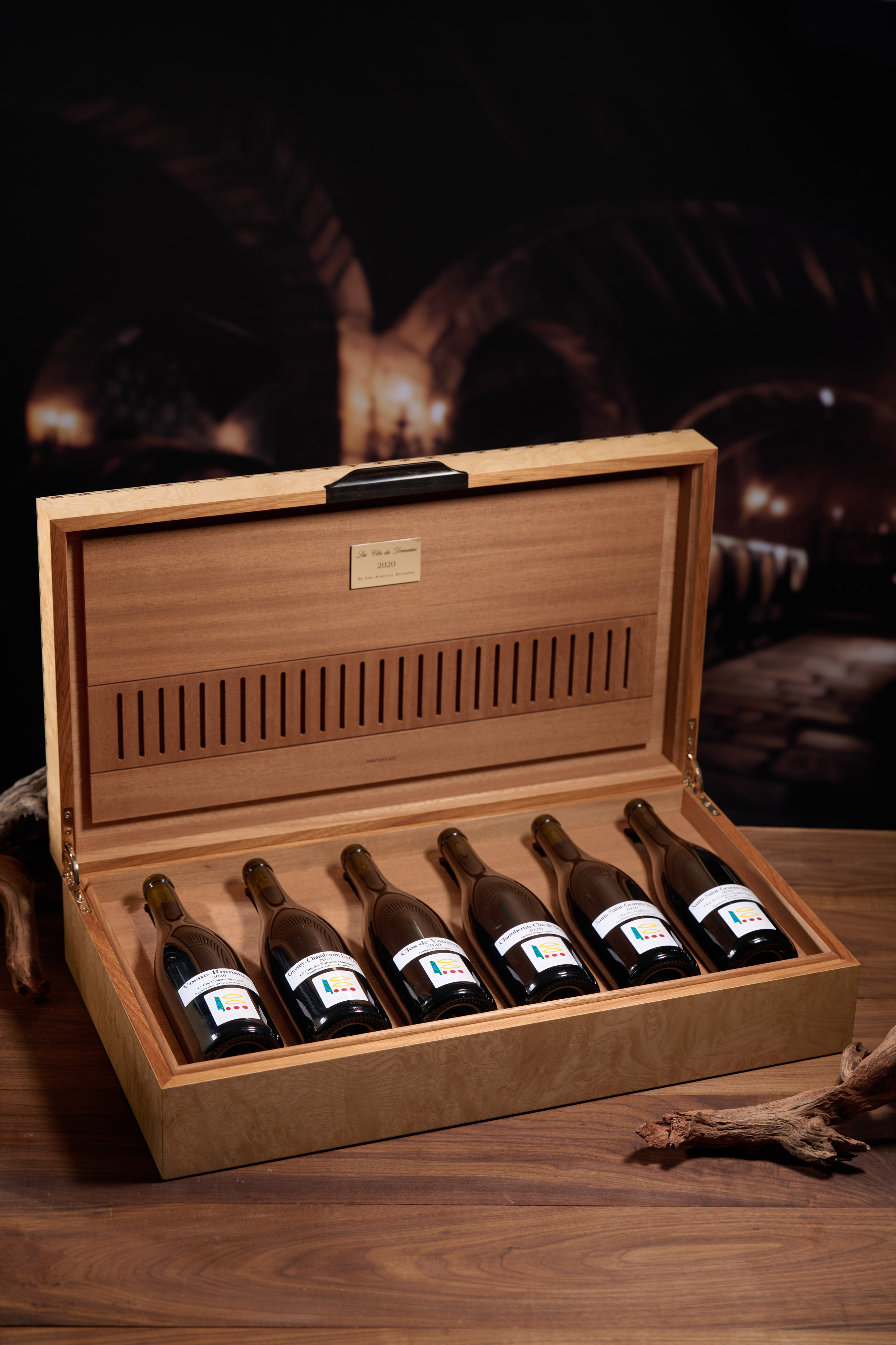 The Coffret Atelier Drevelle wine trunk.