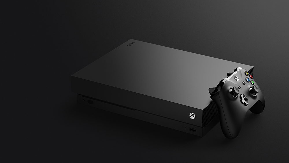 The just-released Xbox One X, the most powerful gaming console available