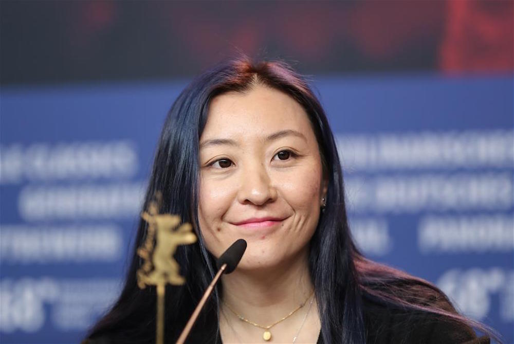 Chinese female director Yang Mingming at the premiere of her directorial debut 