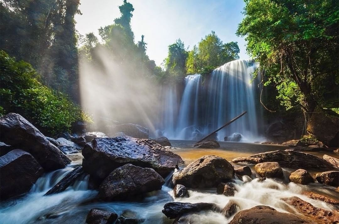 Phnom Kulen National Park combines the country's stunning nature and its historical past 