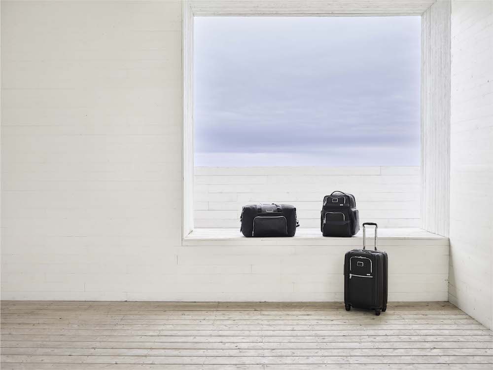 Some of the sleek products from TUMI's latest Alpha 3 collection. Photo: Courtesy of TUMI.