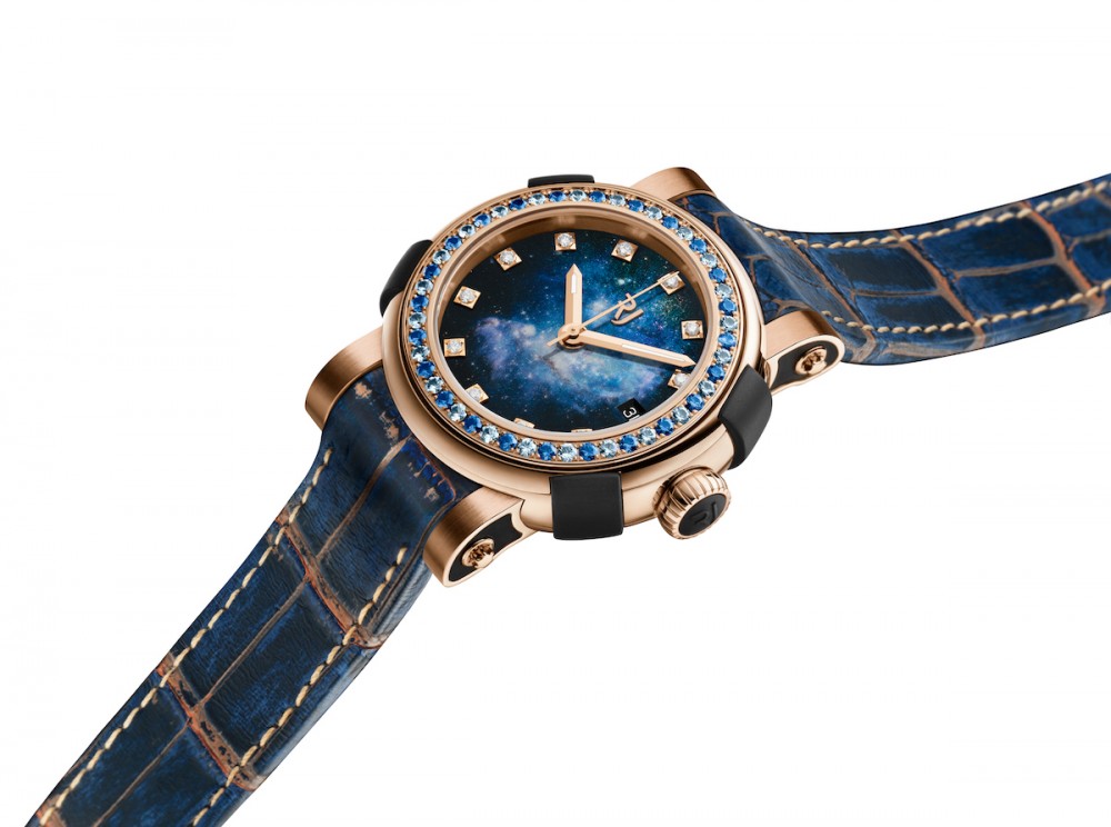 The RJ ARRAW Star Twist Collection's Gold Blue Magellanic Cloud (picture courtesy of RJ Watches)