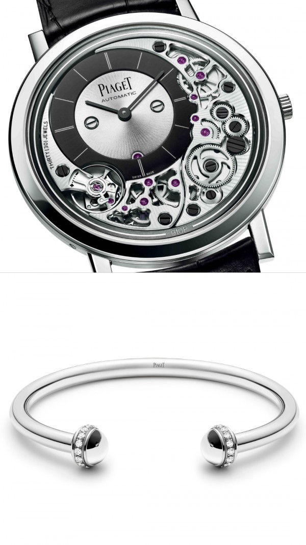Some of the styles of watches and bracelets you can get for your father at Piaget (picture courtesy of Piaget)
