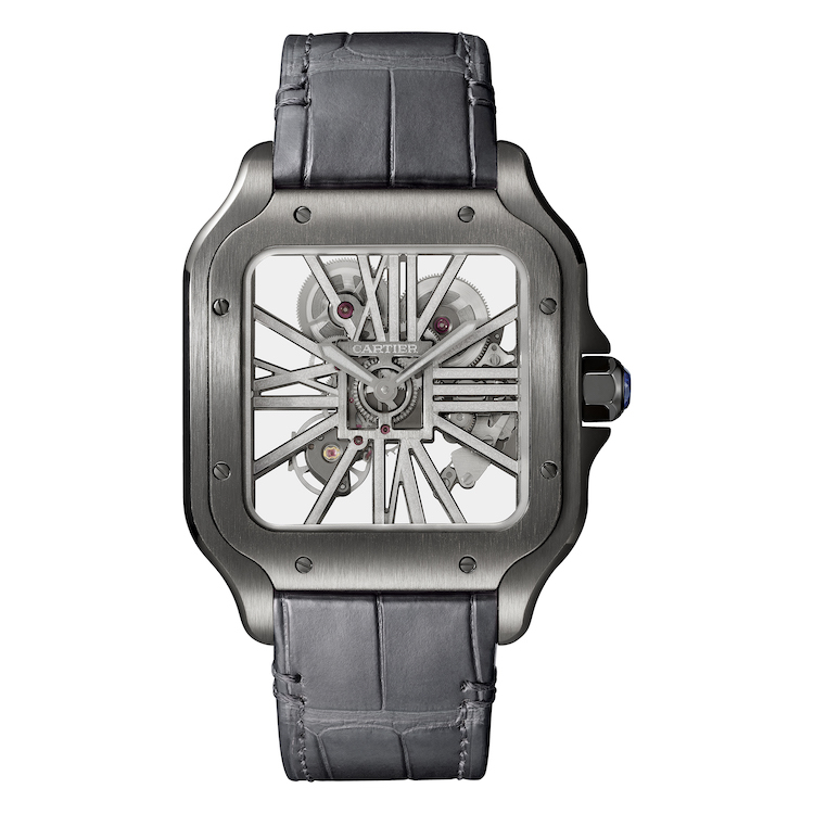 One of the new Santos de Cartier watches (pictures courtesy of Cartier)
