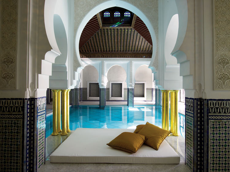 The exquisite traditional spa at La Mamounia