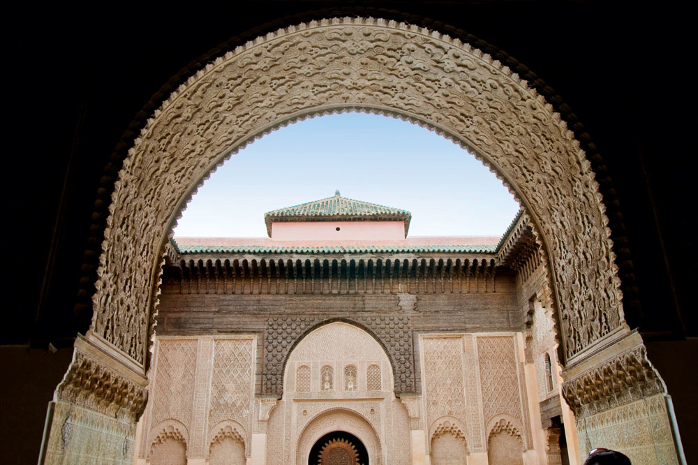 The Ben Youssef Madrasa, formerly an Islamic school. Photo by Moroccan National Tourist Office